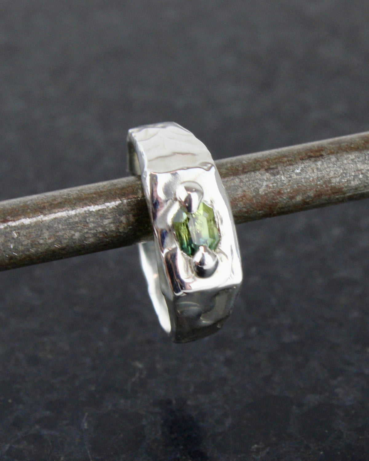 Silver Signet with Sapphire