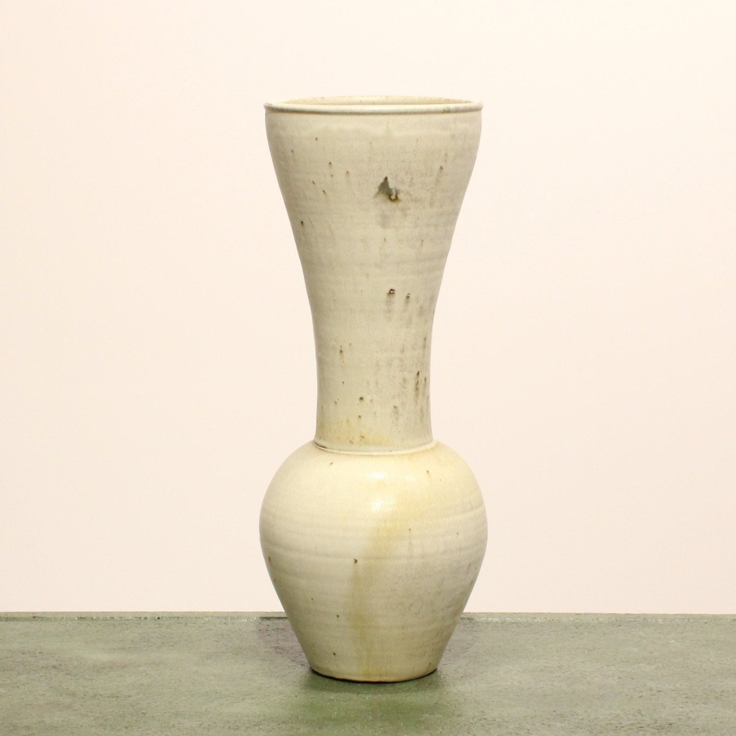 White Glaze Vase - tall