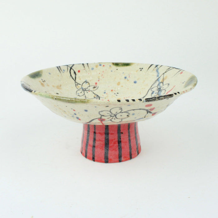 Red Footed Chalice Bowl II