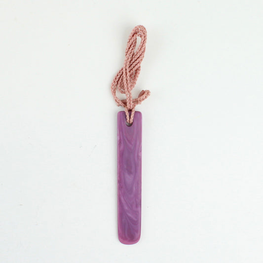Blade pendant - pink/purple
