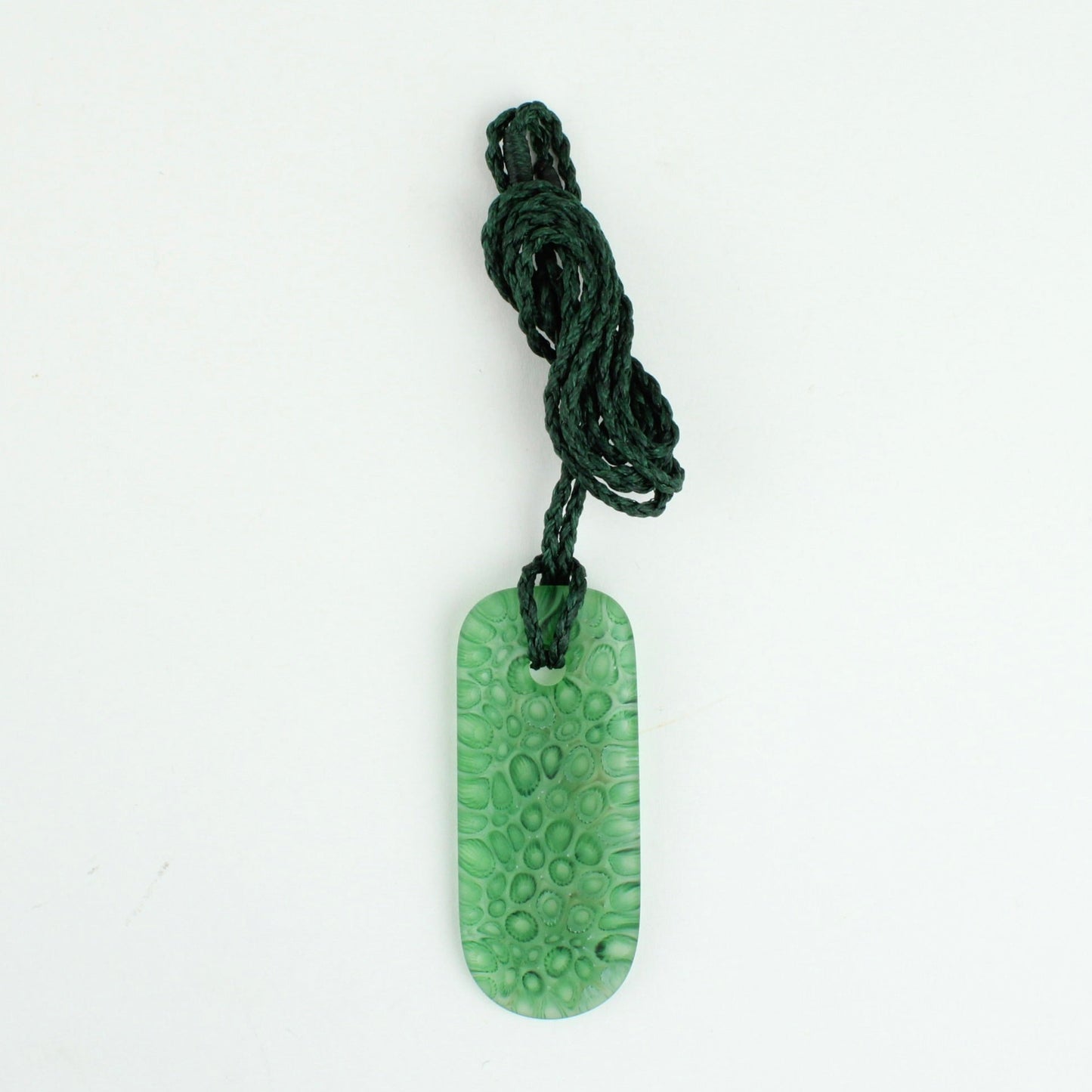 Drop pendant - green canes