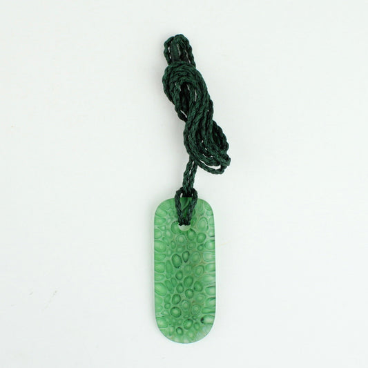 Drop pendant - green canes