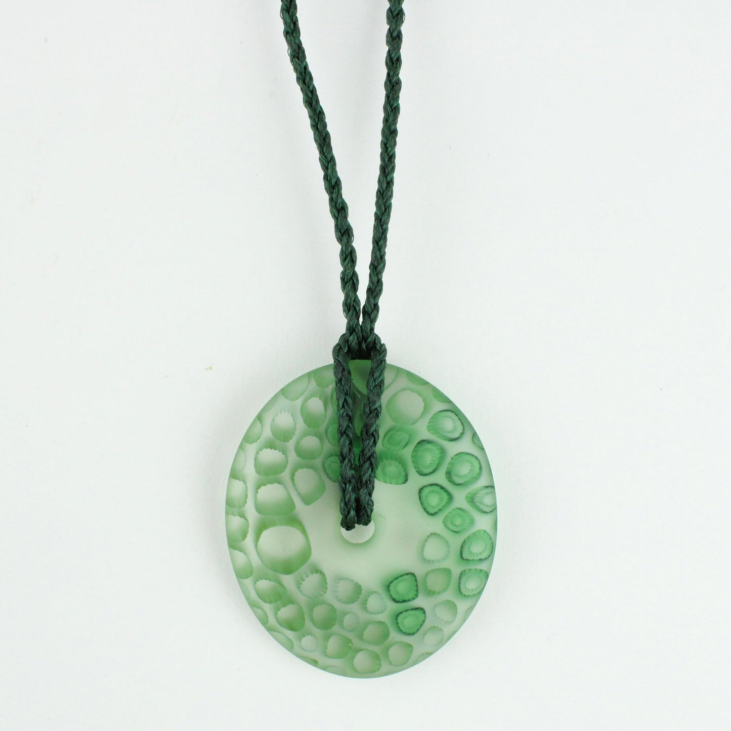Pi Disc - green and olive canes