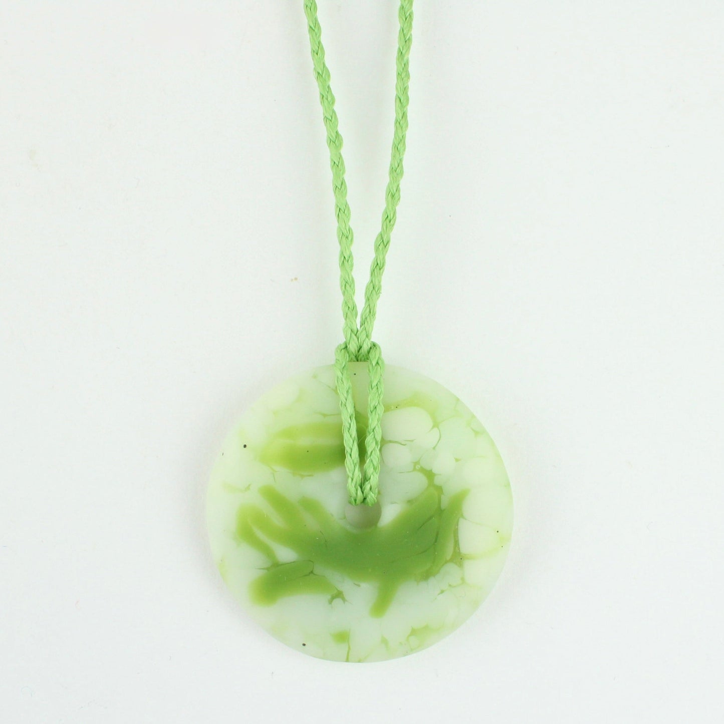 Pi Disc - marble white and green