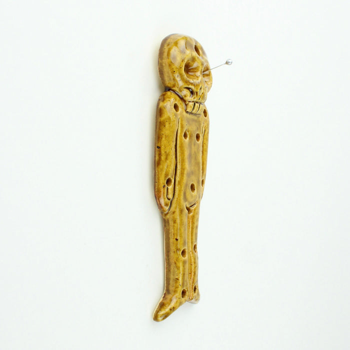 Voodoo Doll with Tobacco Glaze