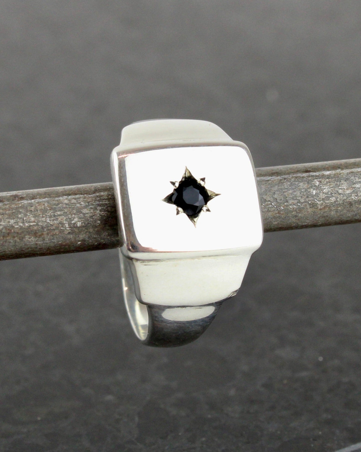 Recycled Silver Star Signet