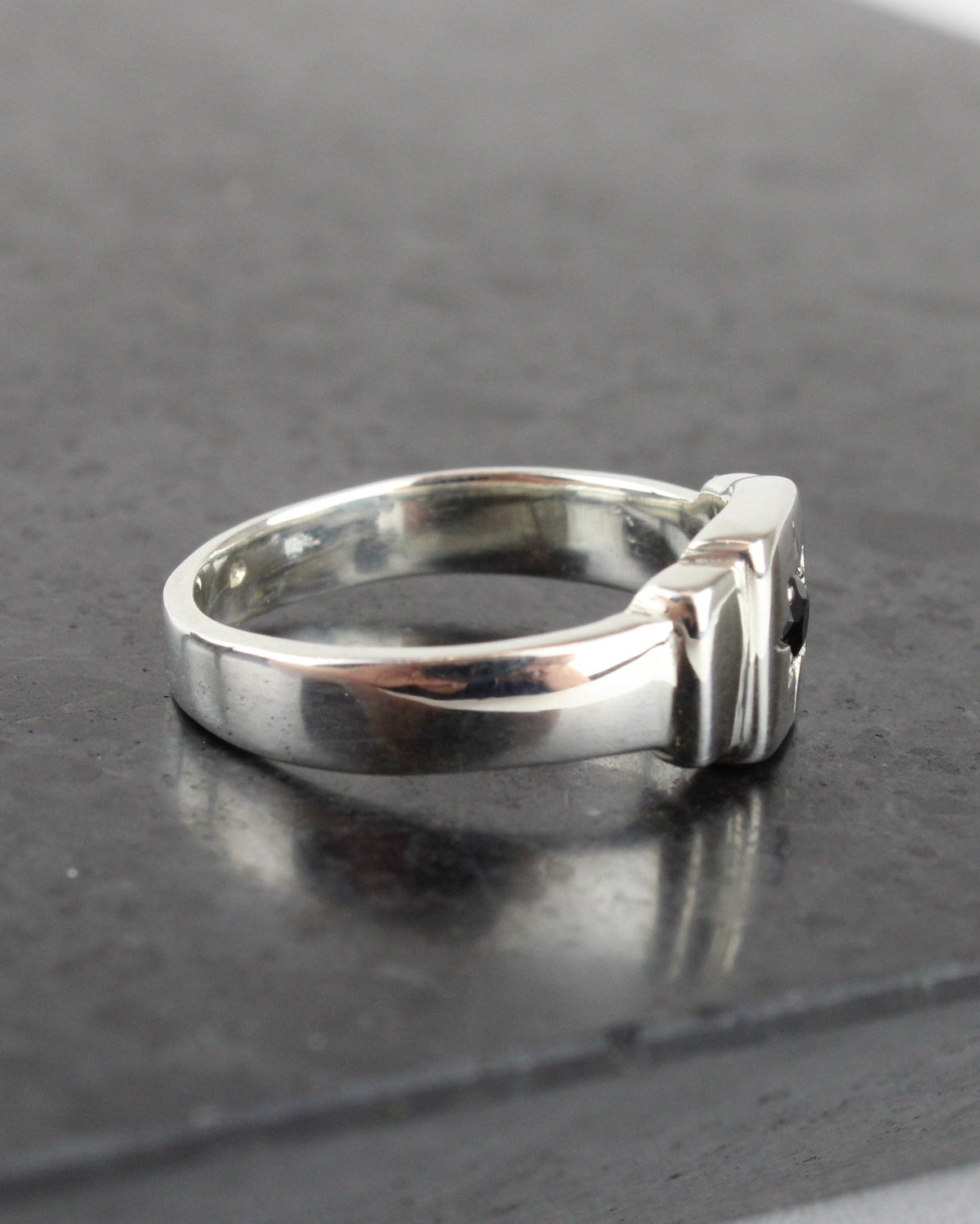 Recycled Silver Star Signet