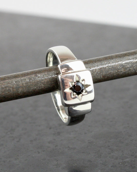 Recycled Silver Star Signet
