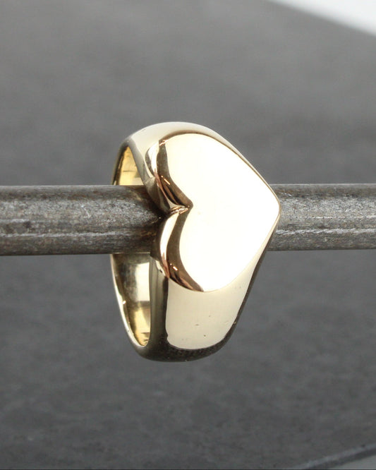 Large Love Signet Gold