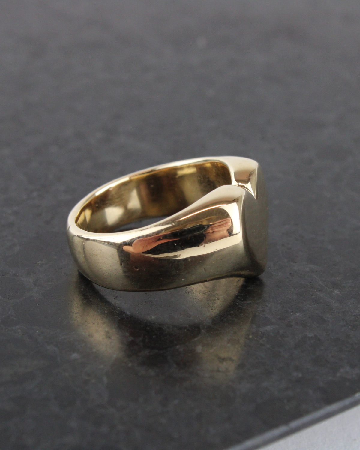 Large Love Signet Gold