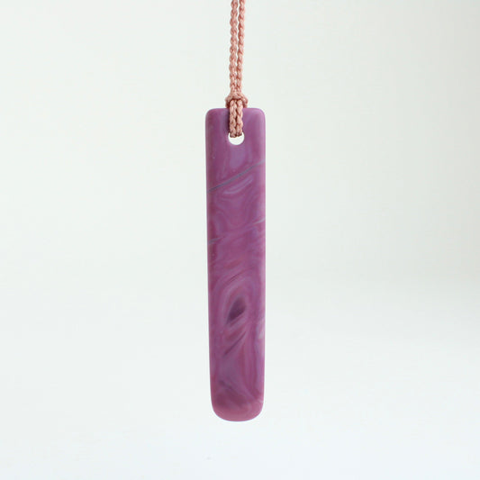 Blade pendant - pink/purple