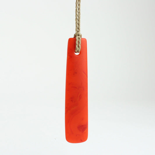 Blade pendant - orange
