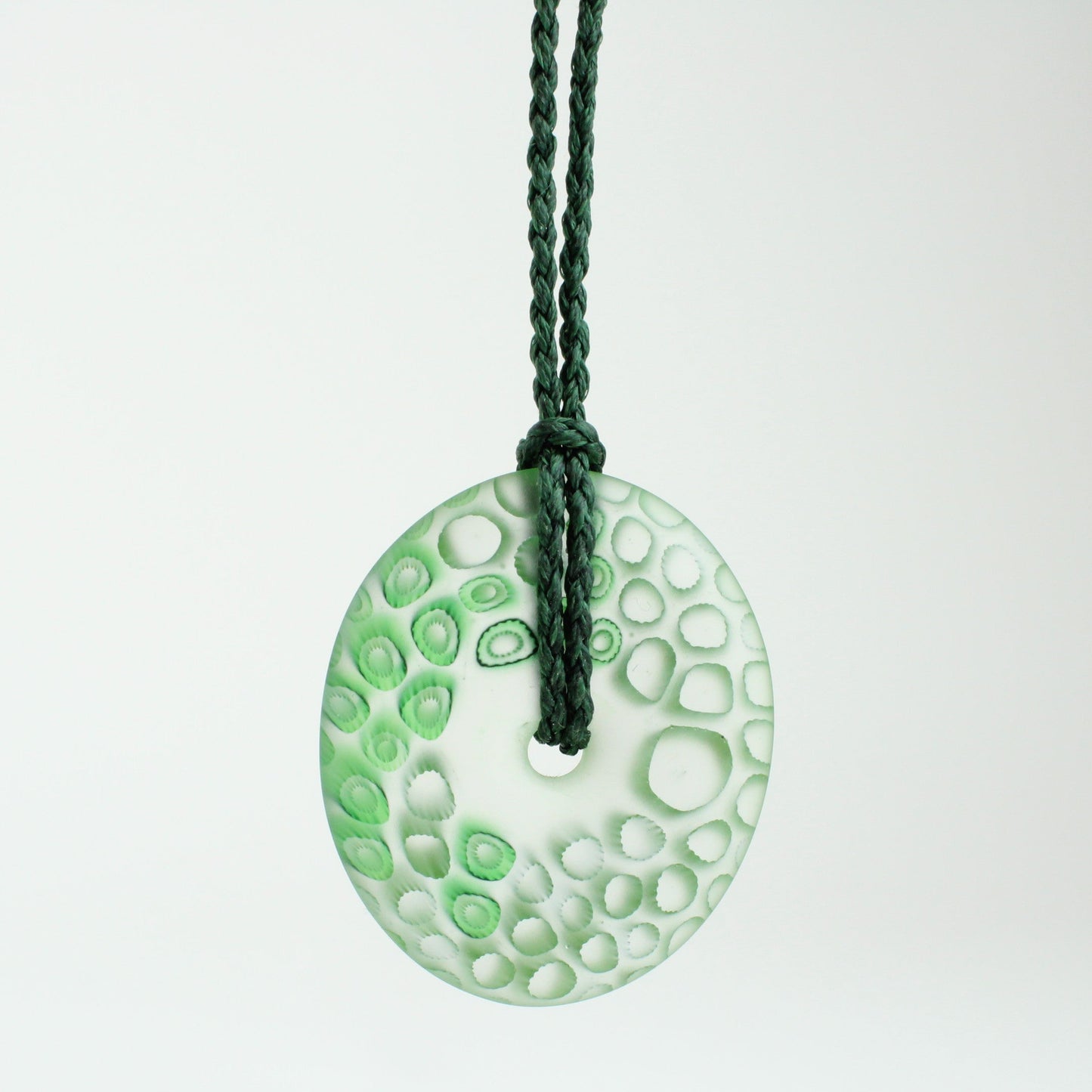 Pi Disc - green and olive canes