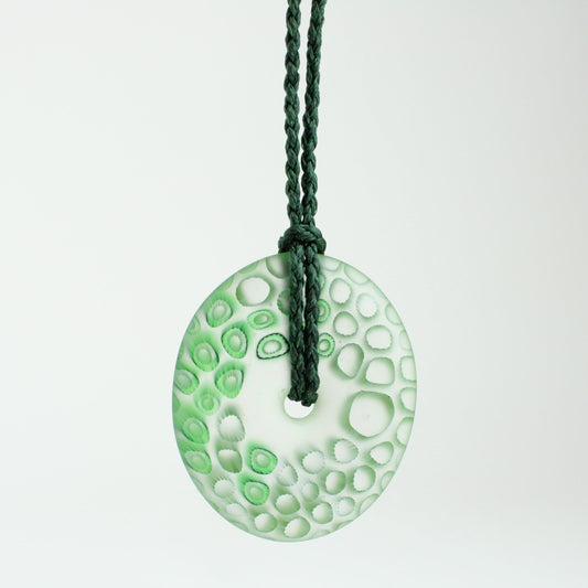 Pi Disc - green and olive canes