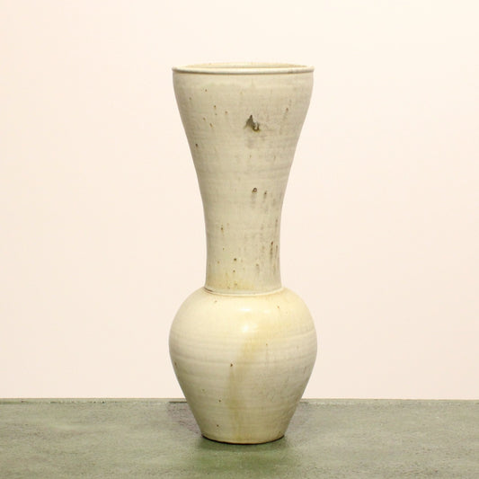 White Glaze Vase - tall